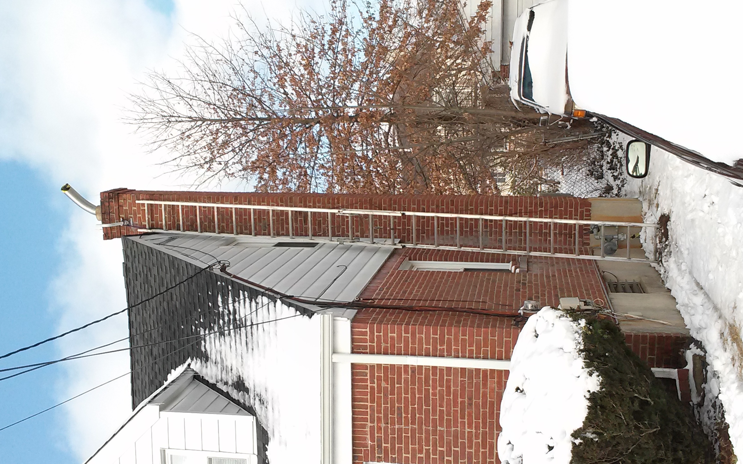 Stainless steel chimney liner installation in Southampton, NY